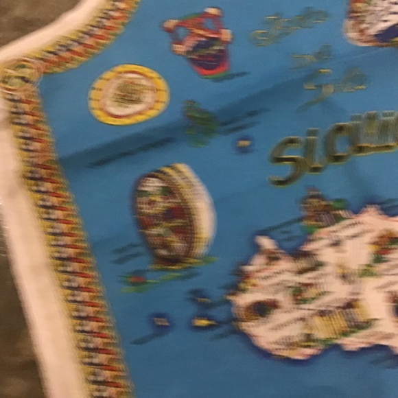 Souvenir Italy Sicily Cotton Apron, Cooking or Decorative Apron New - Picture 4 of 8